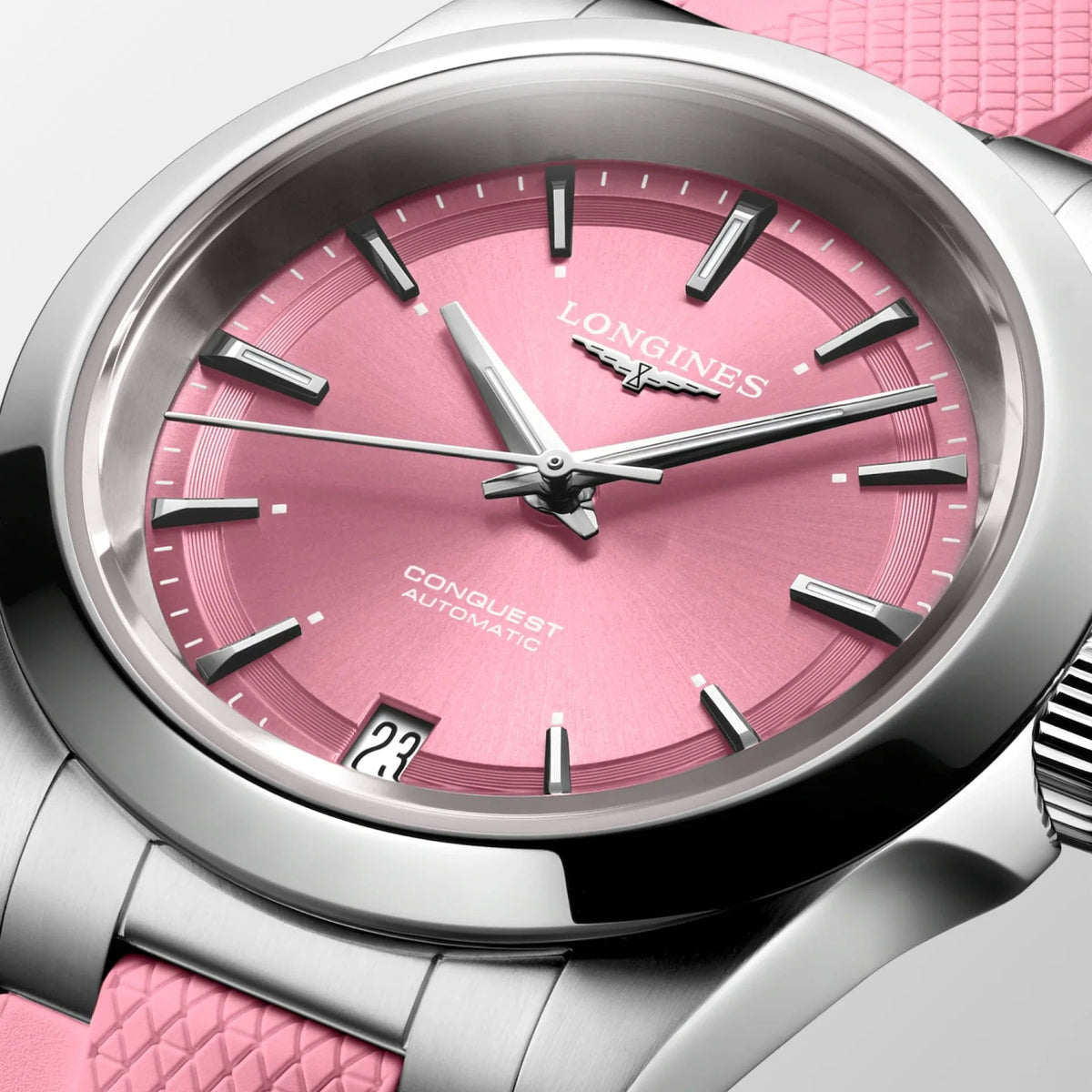 Longines Conquest 34mm Sunray Pink Automatic L3.430.4.99.9