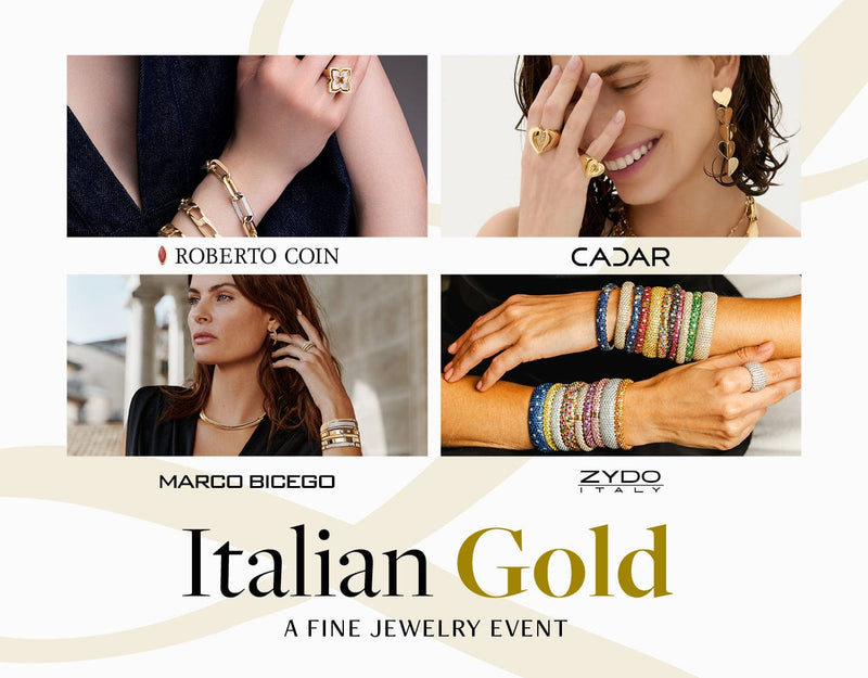 Mobile header with models wearing jewelry