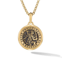 St. Christopher Amulet in 18K Yellow Gold, 34.5mm