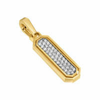 Streamline® Inlay Amulet 18K Yellow Gold with Black Onyx and Diamonds, 30.7mm