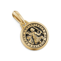 St. Christopher Amulet 18K Yellow Gold, 21.2mm