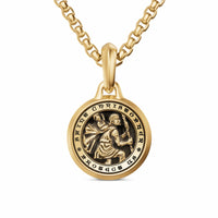 St. Christopher Amulet 18K Yellow Gold, 21.2mm