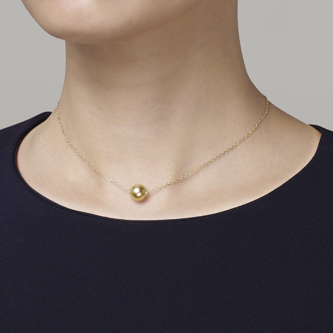 Mikimoto Golden South Sea Cultured Pearl Pendant