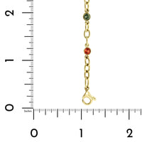 18K Yellow Gold Multi-Color Sapphire Pride Bracelet