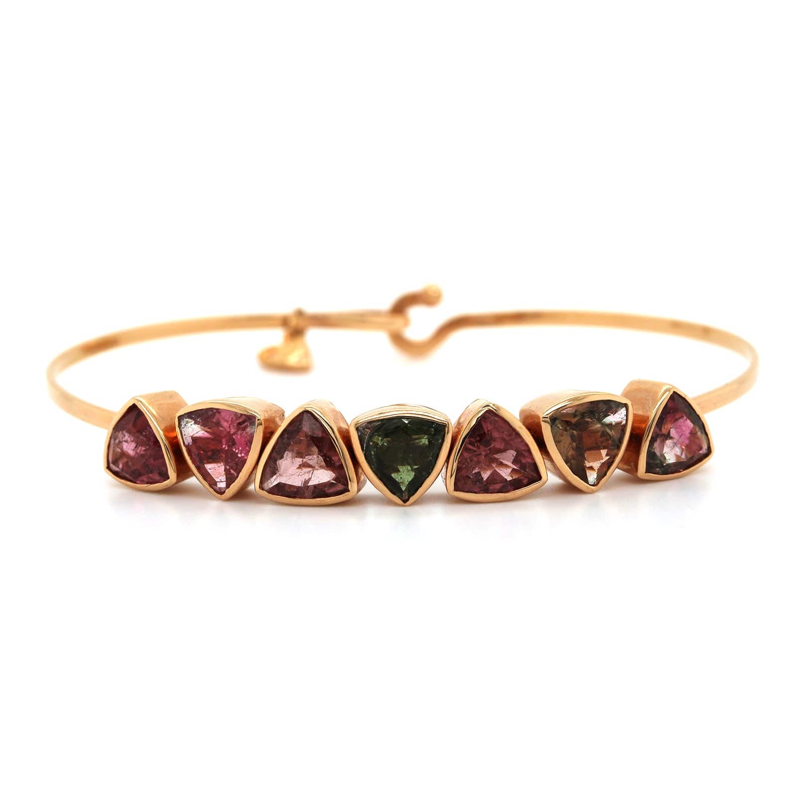 Christina Alexiou 18K Rose Gold Watermelon Tourmaline Bracelet