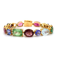 Christina Alexiou 18K Forever Multicolor Tourmaline and Tanzanite Bracelet