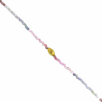 18K Yellow Gold Spinel Beaded Bracelet