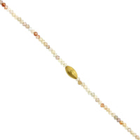 18K Yellow Gold Zircon Bead Bracelet