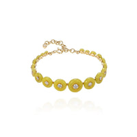 Fernando Jorge 18K Yellow Gold Diamond and Serpentine Surrounding Bracelet