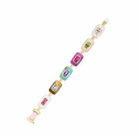Emily P. Wheeler 18K Yellow Gold Multi Gemstone Patchwork Bracelet