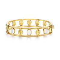 Temple St. Clair 18K Yellow Gold Oval Moonstone and Diamond Arcadia Bracelet