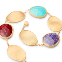 Marco Bicego Lunaria 18K Yellow Gold Multi Stone Bracelet