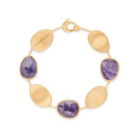 Marco Bicego Lunaria 18K Yellow Gold Charoite Bracelet