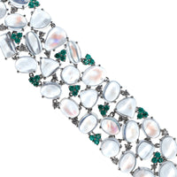 Oscar Heyman Platinum Multi Stone and Diamond Bracelet