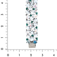 Oscar Heyman Platinum Multi Stone and Diamond Bracelet