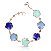 Pasquale Bruni 18K Rose Gold Diamond and Multi Gemstone Petit Joli Bracelet