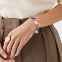 Marco Bicego Lunaria 18K Yellow Gold Charoite Bracelet