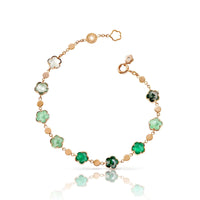 Pasquale Bruni 18K Rose Gold Multi Gemstone Figlia Dei Fiori Bracelet
