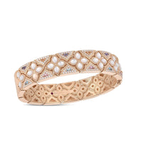 Roberto Coin 18K Rose Gold Venetian Princess Carnival Mixed Stone Bangle Bracelet