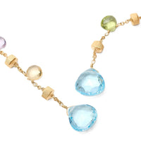 Marco Bicego Paradise 18K Yellow Gold Mixed Stones Drop Earrings