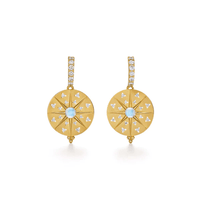 Temple St. Clair 18K Yellow Gold Sole Mandala Earrings
