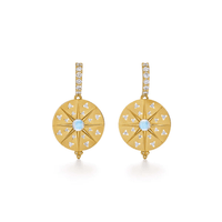 Temple St. Clair 18K Yellow Gold Sole Mandala Earrings