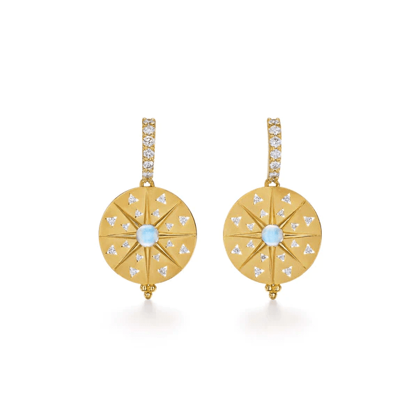 Temple St. Clair 18K Yellow Gold Sole Mandala Earrings