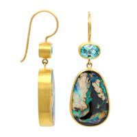 Mallary Marks 22K Yellow Gold Yowah Opal Drop Earrings