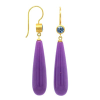 Mallary Marks 22K Yellow Gold Phosphosiderite Drop Earrings