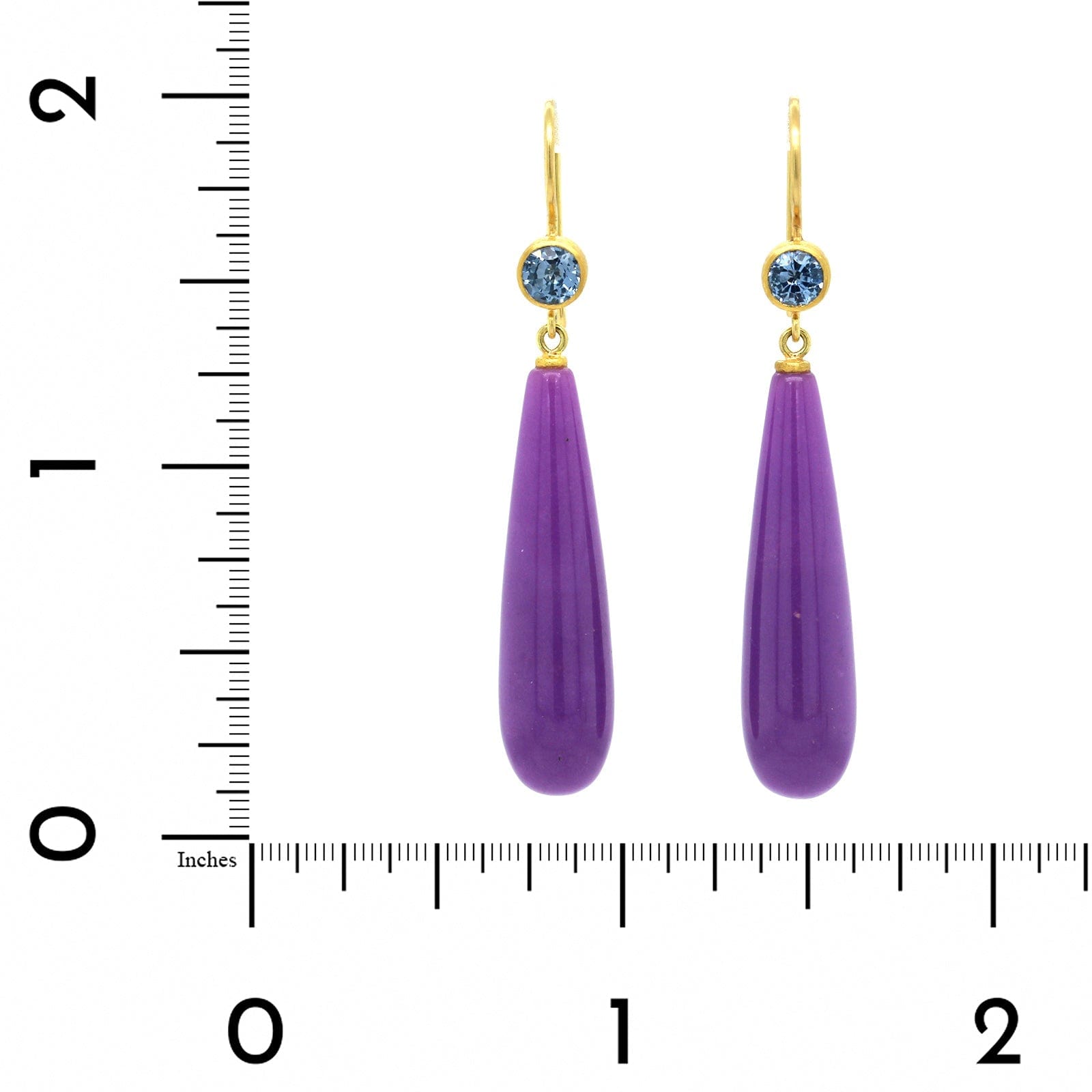 Mallary Marks 22K Yellow Gold Phosphosiderite Drop Earrings
