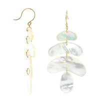 18K Yellow Gold Mother of Pearl Small Totem Earrings