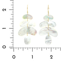18K Yellow Gold Mother of Pearl Small Totem Earrings