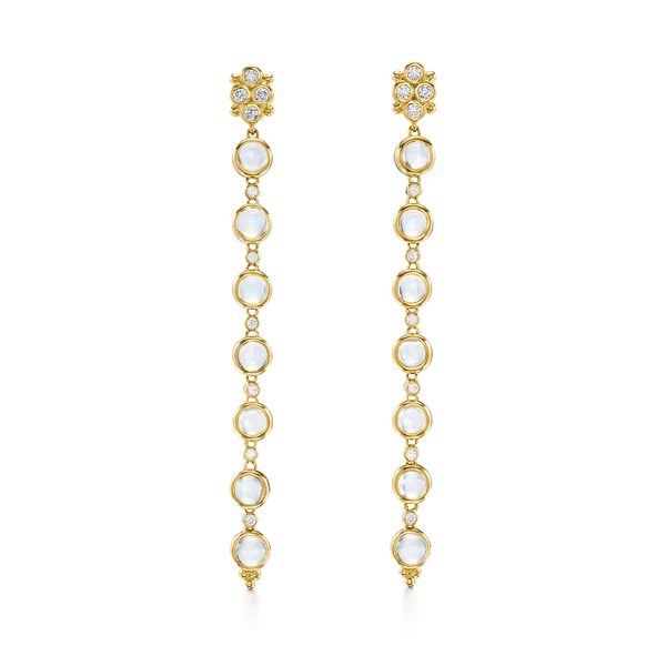 Temple St. Clair 18K Yellow Gold Moonshot Drop Earrings