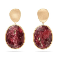 Marco Bicego 18K Yellow Gold Lunaria Thulite Drop Earrings