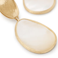 Marco Bicego 18K Yellow Gold Lunaria Mother of Pearl Drop Earrings
