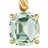 Marbella Drop Earrings 18K Yellow Gold with Prasiolite, 11mm