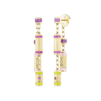 Emily P. Wheeler 18K Yellow Gold Groove Double Drop Earrings