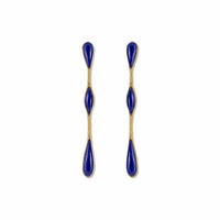 Fernando Jorge 18K Yellow Gold and Lapis Fluid Drop Earrings