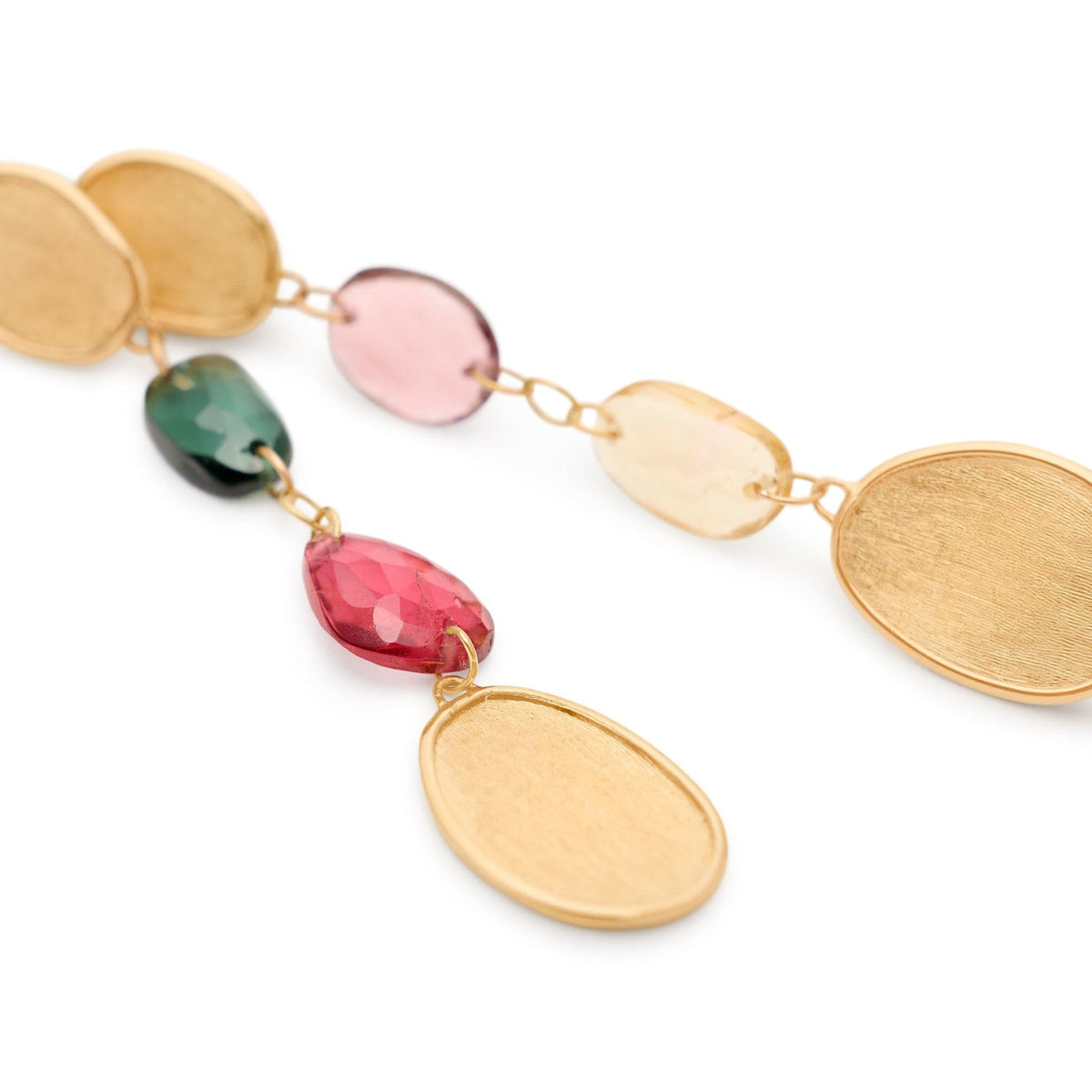 Marco Bicego 18K Yellow Gold Lunaria Tourmaline Drop Earrings