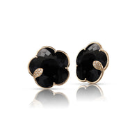 Pasquale Bruni 18K Rose Gold Diamond and Onyx Ton Joli Earrings