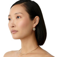 Temple St. Clair 18K Yellow Gold Selena Luna Rainbow Moonstone and Diamond Earrings