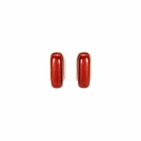 Fernando Jorge 18K Rose Gold Oblong Jasper Studs Earrings