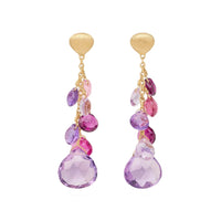 Marco Bicego 18K Yellow Gold Multi Gemstone Paradise Drop Earrings