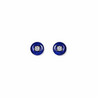 Fernando Jorge 18K Rose Gold Lapis and Diamond Large Orbit Earrings