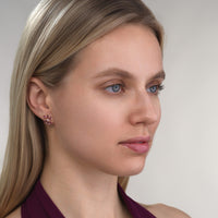 Emily P. Wheeler 18K Yellow Gold Pink Tourmaline, Morganite, and Diamond Pollack Stud Earrings