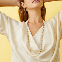 Marco Bicego Jaipur 18K Yellow Gold Multi Colored Gemstone Necklace