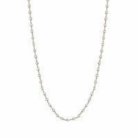 Penny Preville 18K Yellow Gold Bezel Set Moonstone Eyeglass Chain Necklace