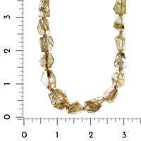 18K Yellow Gold Rutilated Quartz Necklace