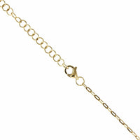 14K Yellow Gold Turquoise Flower Necklace