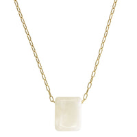 18K Yellow Gold Labradorite Pendant